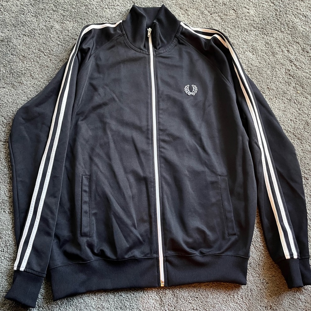 CLASSIC FRED PERRY Black Zip-Up Jacket